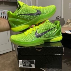 NIKE KOBE VI 6 PROTRO GRINCH size 12 CW2190-300